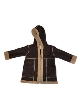 Old Navy Toddler Boy/Girl Brown Hooded Jacket – Size 12-18 Months